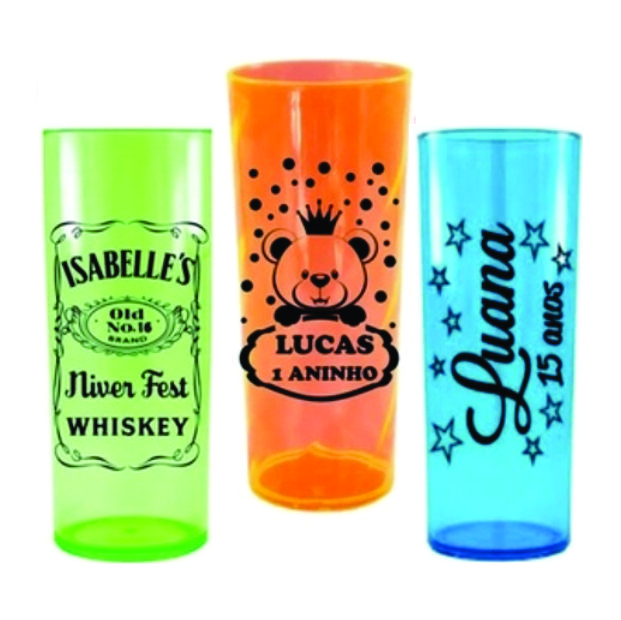 Copo Long Drink Semi-Transparente