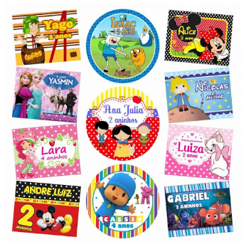 Adesivos Personalizados para Lembrancinhas de Festas