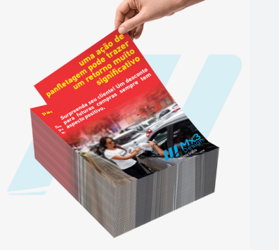 Panfleto Promocional em Papel Couchê — Impacto e Qualidade na Divulgação