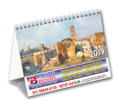 Calendário de Mesa Wire-o PB-08